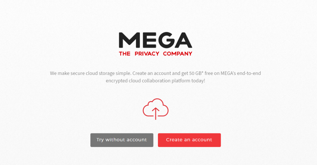 Mega Large Files Sharing Software